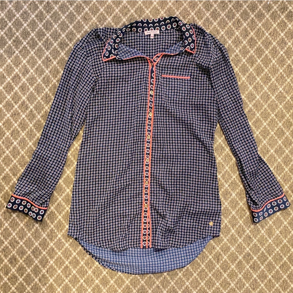 Women’s Juicy Couture silk Button-Up Shirt, size large
